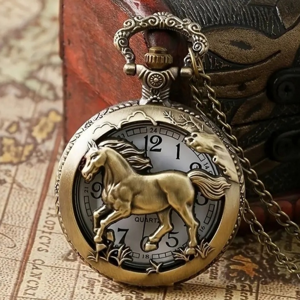 Horse Watch Necklace - Picture 1 of 9
